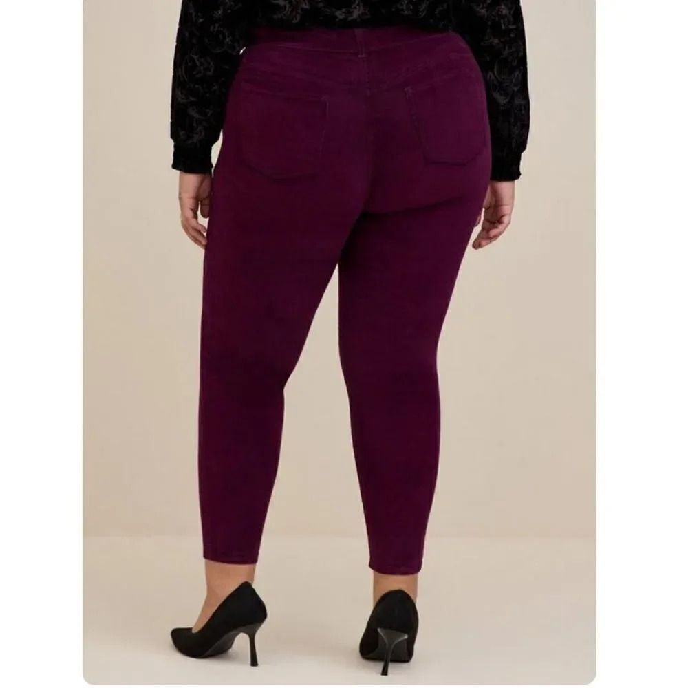 Torrid Women's High Rise Jeans in Deep Purple - Picture 11 of 12